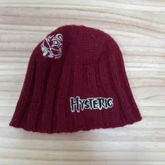 HYSTERIC GLAMOUR MINI ニット帽 S バーガンディ