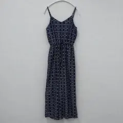 C・O・L・Z・A キャミワンピース 総柄 ノースリーブ ネイビー Sサイズ