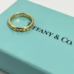 美品 Tiffany ティファニー Tトゥルーナロー リング K18YG 7号