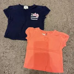 【送料無料】子ども服　70〜80 女の子 半袖トップス　まとめ売り　保育園準備に