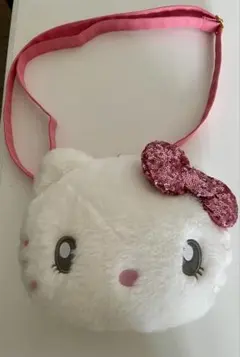 美品　USJハローキティ ふわふわショルダーバッグ