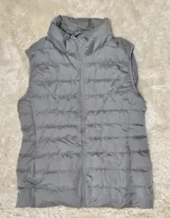 ウルトラライトダウンベスト/レディースMサイズ/ライトグレー/新品