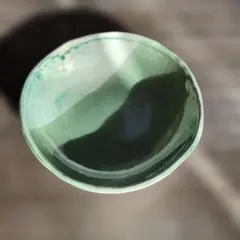 緑色 陶器製 丸型皿