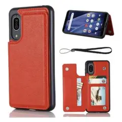 AQUOS Sense3 lite SH-RM12ケース 手帳型 レザー カード