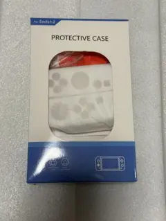 【新品】Switch 2用保護ケース&ガラスフィルム　ホワイト