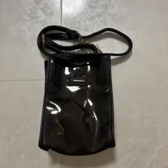 クリアショルダーバッグ ブラック