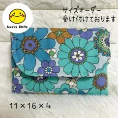 横入れお弁当袋　お弁当袋　レトロ花柄　入園入学セット