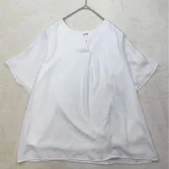 GLACIER 白 フレア袖 ブラウス M きれいめ