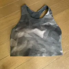 ユニクロ スポーツブラグレー模様 ヨガ用 Sのサムネイル
