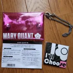 MARY QUANT ピンククリアポーチ&あぶらとり紙