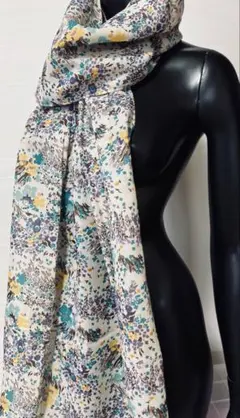 新品【コットン100%】薄手ショール　ストール 大判　紫外線対策　冷え対策