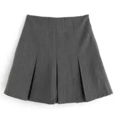 インパン裏地付きボックスプリーツミニスカート（gm689）
