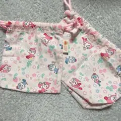 アンパンマンミュージアム限定　お弁当入れ　コップ入れ　巾着