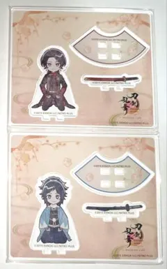 刀剣乱舞 とうらぶ 加州 安定 ミニアクリルスタンド セット アニカフェ 十周年