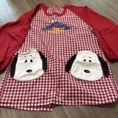 SNOOPY エプロン スモック　保育士 キャラクター刺繍のサムネイル