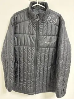 グレー キルティング ダウンジャケット