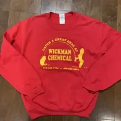 GILDAN ギルダン スウェットM赤 Wickman Chemical企業ロゴ