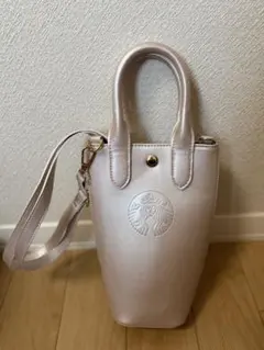 スターバックス　SAKURA2026 ボトルショルダーバッグ メタリックピンク