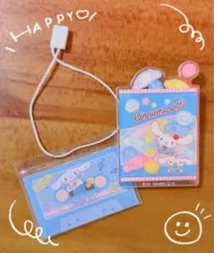 【サンリオ】シナモロール アクリルバッチ ミニメモ帳