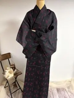 大正ロマン 和洋折衷 黒留袖ドレス 着物リメイク 着物ワンピース 留袖