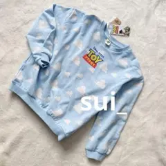 新品 ディズニー トイストーリー スウェット トレーナー 130 アンディの部屋