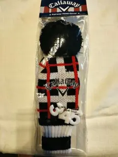 新品未使用　callaway ヘッドカバー　FW用　チェック柄