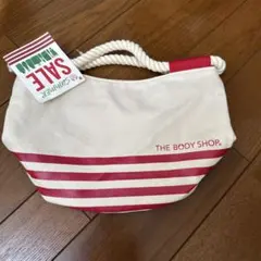 THE BODY SHOP 2012サマースペシャルトートバッグ ロープバッグ赤