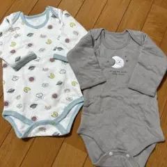 ベビー肌着 長袖 2枚セット