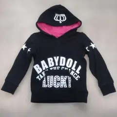 BABYDOLL フード付きトレーナー 90サイズ ブラック