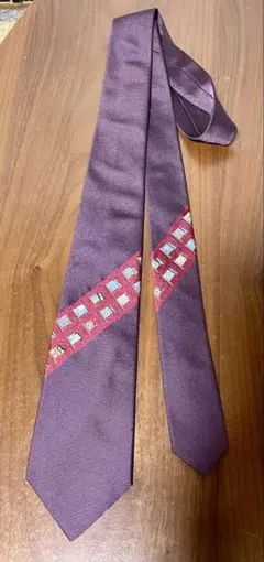 Dominique France シルクネクタイ スリークラウン