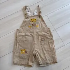 ミキハウス ベージュロンパース 90