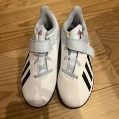 adidas 18cm キッズ　ジュニア　サッカー　シューズ ホワイト