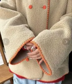 HELLOSANFRANCISCO ハマグリステッチボアジャケット　ユニセックス