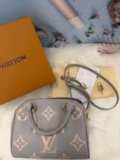 内装綺麗L ouis V uitton グレー ハンドバッグ*~*