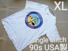 90s USA製 XL 両面プリント ミリタリー Tシャツ シングルステッチ