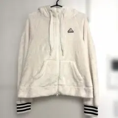 【最終価格】adidas アディダス ボア ジップアップパーカー ホワイト