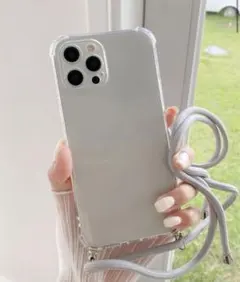 スマホケース/スマホカバー　iPhone11 Pro Max 透明　首かけ
