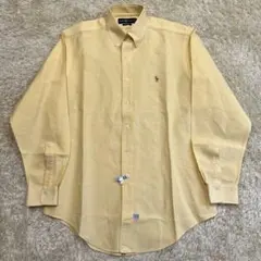 美品！Polo by Ralph Lauren★イエロー　XL◎OXシャツ★