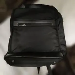 ブラックナイロンビジネスバックパック　16インチ対応　撥水