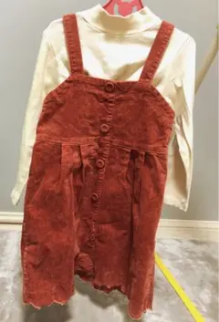 futa futa コーデュロイジャンパースカート　110サイズ