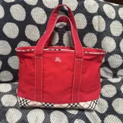 Burberry キャンパストートバッグ　ノバチェック　最終お値下げです．