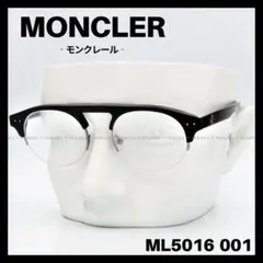 MONCLER　ML5016 001　メガネ フレーム　ブラック　ハーフリム