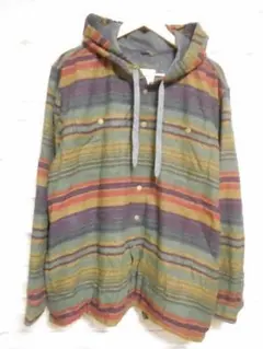 L.L.Bean エルエルビーン 裏フリース マルチボーダー ジャケット