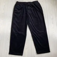 【美品】ユニクロ　コーデュロイ イージーアンクルパンツ　黒　XL UNIQLO