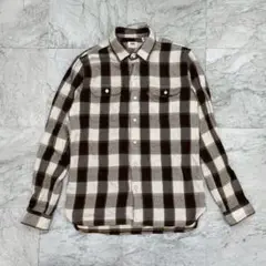リーバイス　ネルシャツ　チェック　ブラウン　メンズ　M タグロゴ