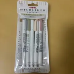 ZEBRA マイルドライナー ナチュラルマイルド色 5色セットのサムネイル