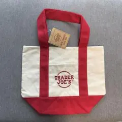 TRADER JOE'S ミニキャンバストートバッグ レッド