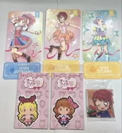 アイカツ チケットライクコレクション ピクセルアートステッカー いちご あかり