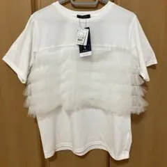 アベイル チュールドッキングTシャツ ホワイト Mのサムネイル