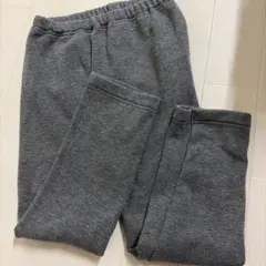 110 レギンス　裏起毛　グレー　フリース　ズボン
